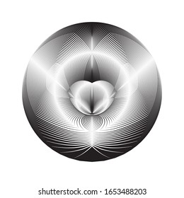 Fondo abstracto de líneas de medio tono, patrón geométrico dinámico, textura vectorial de diseño moderno.