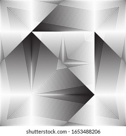 Abstract halftone lines background, geometric dynamic pattern, vector modern design texture.
