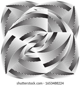Fondo abstracto de líneas de medio tono, patrón geométrico dinámico, textura vectorial de diseño moderno.
