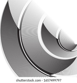 Abstract halftone lines background, geometric dynamic pattern, vector modern design texture.