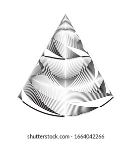 Abstract halftone lines background, geometric dynamic pattern, vector modern design texture.