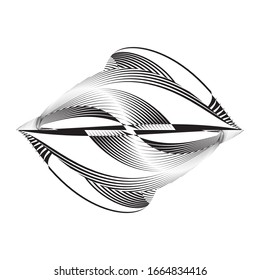 Fondo abstracto de líneas de medio tono, patrón geométrico dinámico, textura vectorial de diseño moderno.