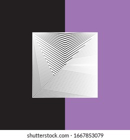 Abstrakte Halbtonlinien Hintergrund, geometrisches dynamisches Muster, Vektorillustration moderne Design-Struktur für Karte, Abdeckung, Banner, Poster, Dekoration.