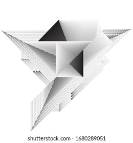 Abstract halftone lines background, geometric dynamic pattern, vector modern design texture.