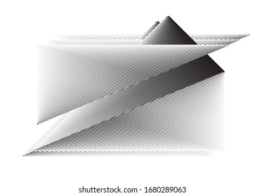 Abstrakte Halbtonlinien Hintergrund, geometrisches dynamisches Muster, Vektorillustration moderne Design-Struktur für Karte, Banner, Poster, Dekoration.