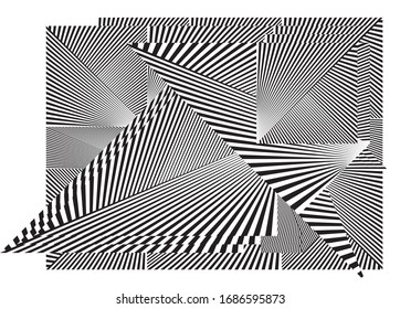 Abstract halftone lines background, geometric dynamic pattern, vector modern design texture.