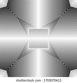 Abstract halftone lines background, geometric dynamic pattern, vector modern design texture.