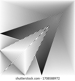 Abstract halftone lines background, geometric dynamic pattern, vector modern design texture for card, cover, poster, decoration.