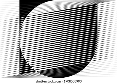 Abstract halftone lines background, geometric dynamic pattern, vector modern design texture for card, cover, poster, decoration.