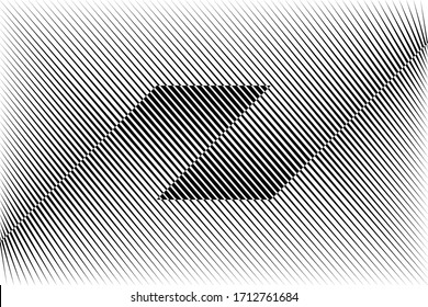 Abstract halftone lines background, geometric dynamic pattern, vector modern design texture.