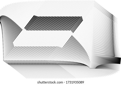 Abstract halftone lines background, geometric dynamic pattern, vector modern design texture for card, cover, poster, decoration.