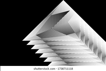 Abstract halftone lines background, geometric dynamic pattern, vector modern design texture for card, cover, poster, decoration.