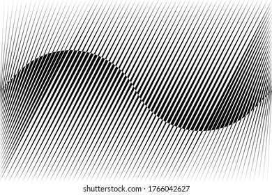 Abstrakte Halbtonlinien Hintergrund, geometrisches dynamisches Muster, Vektordesign-Struktur für Karte, Deckel, Plakat, Dekoration.