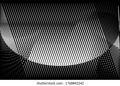 Abstract halftone lines background, geometric dynamic pattern, vector modern design texture for card, cover, poster, decoration.