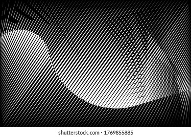 Abstract halftone lines background, geometric dynamic pattern, vector modern design texture for card, cover, poster, decoration.