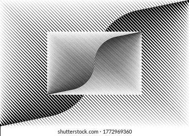 Abstract halftone lines background, geometric dynamic pattern, vector modern design texture for card, cover, poster, decoration.