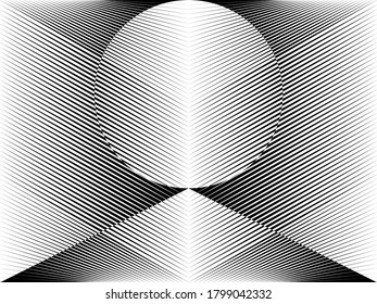 Abstract halftone lines background,  geometric dynamic pattern, vector modern design texture for card, cover, poster, decoration.