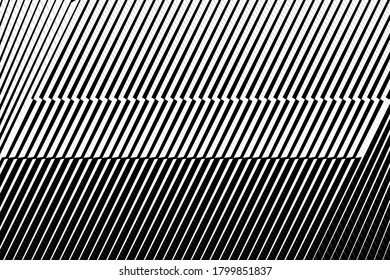 Abstract halftone lines background, geometric dynamic pattern, vector modern design texture.