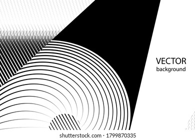 Abstract halftone lines background, geometric dynamic pattern, vector modern design texture for card, cover, poster, decoration.