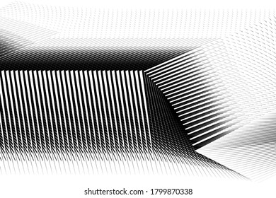 Abstract halftone lines background, geometric dynamic pattern, vector modern design texture for card, cover, poster, decoration.