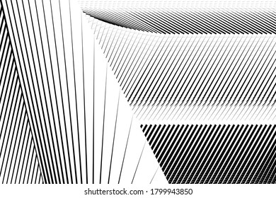 Abstract halftone lines background, geometric dynamic pattern, vector modern design texture for card, cover, poster, decoration.