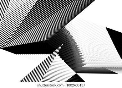 Abstract halftone lines background, geometric dynamic pattern, vector modern design texture for card, cover, poster, decoration.