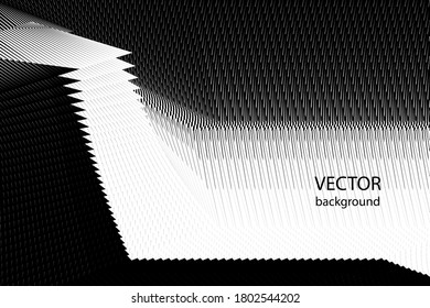 Abstract halftone lines background, geometric dynamic pattern, vector modern design texture for card, banner, flyer, cover, poster, decoration.