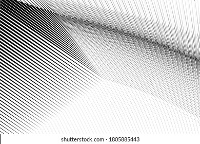 Abstract halftone lines background, geometric dynamic pattern, vector modern design texture for card, cover, poster, decoration.