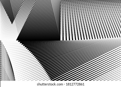Abstract halftone lines background, geometric dynamic pattern, vector modern design texture.