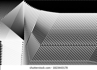 Resumen de fondo de líneas de medio tono, patrón dinámico geométrico, textura de diseño moderno vectorial.