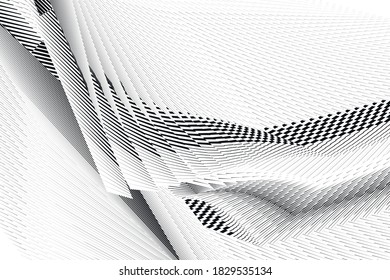 Abstract halftone lines background, geometric dynamic pattern, vector modern design texture for card, cover, banner, flyer, poster, decoration.
