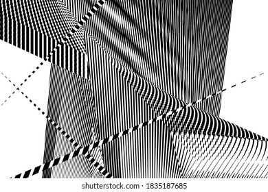 Resumen de fondo de líneas de medio tono, patrón dinámico geométrico, textura de diseño moderno vectorial.