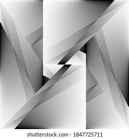 Abstract halftone lines background, geometric dynamic pattern, vector modern design texture.