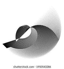 Abstract halftone lines background, geometric dynamic pattern, vector modern design texture for card, banner, poster, cover, flyer.