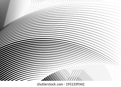 Abstract halftone lines background, geometric dynamic pattern, vector modern design texture for card, banner, poster, cover, flyer.