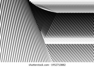 Resumen de fondo de líneas de medio tono, patrón dinámico geométrico, textura de diseño vectorial moderno para tarjeta, banner, afiche, cubierta, volante.