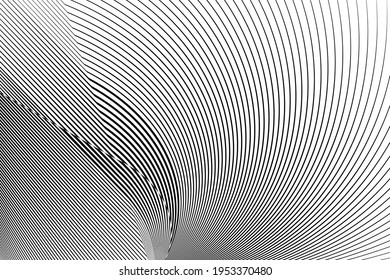 Abstract halftone lines background, geometric dynamic pattern, vector modern design texture for card, banner, poster, cover, flyer.