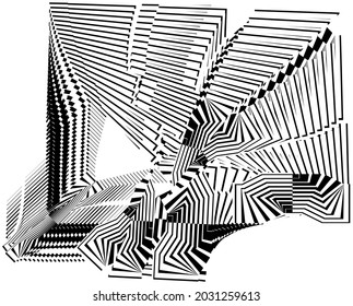 Abstract halftone lines background, geometric dynamic pattern, vector modern design texture.