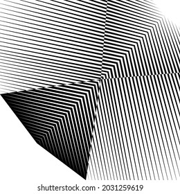 Abstract halftone lines background, geometric dynamic pattern, vector modern design texture.