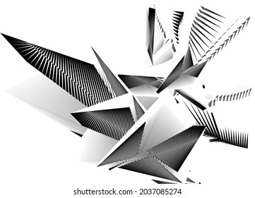 Resumen de fondo de líneas de medio tono, patrón dinámico geométrico, textura de diseño moderno vectorial.