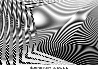 Abstract halftone lines background, geometric dynamic pattern, vector modern design texture.