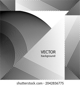 Resumen de fondo de líneas de medio tono, patrón dinámico geométrico, textura de diseño moderno vectorial.
