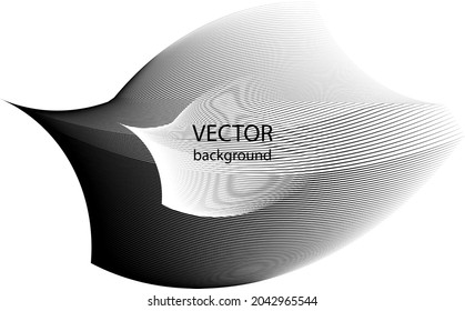Abstrakte Halbtonlinien Hintergrund, geometrisches dynamisches Muster, Vektordesign-Textur.