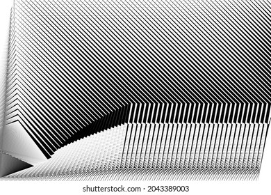 Abstract halftone lines background, geometric dynamic pattern, vector modern design texture.