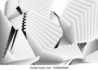 Abstract halftone lines background, geometric dynamic pattern, vector modern design texture.
