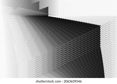 Abstrakte Halbtonlinien Hintergrund, geometrisches dynamisches Muster, Vektordesign-Textur.