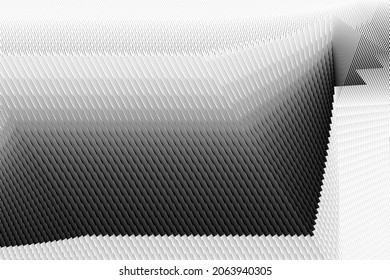 Abstract halftone lines background, geometric dynamic pattern, vector modern design texture.