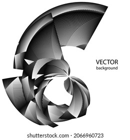 Resumen de fondo de líneas de medio tono, patrón dinámico geométrico, textura de diseño moderno vectorial.