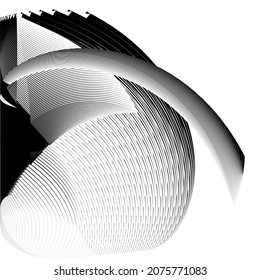 Abstract halftone lines background, geometric dynamic pattern, vector modern design texture.