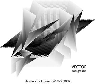 Resumen de fondo de líneas de medio tono, patrón dinámico geométrico, textura de diseño moderno vectorial.